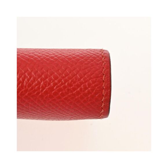Pre Loved Hermes Luxury Leather Wallet with Box and Coin Case Unisex Red - Picture 8 of 8